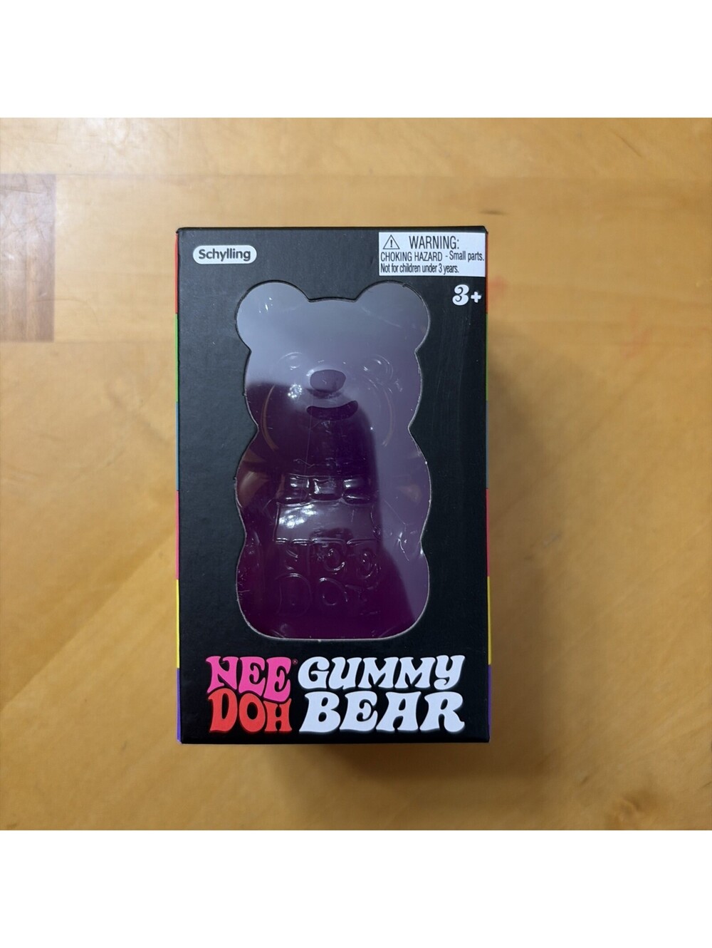 Schylling NeeDoh Gummy Bear Purple Squeeze Ball Squeezable Toy - Picture 1 of 6